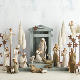 Krippenfiguren-Set 6-teilig "Heilige Familie" – Bild 4