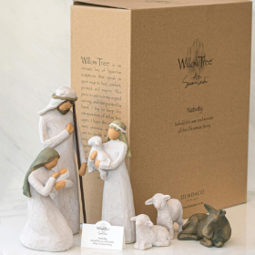 Krippenfiguren-Set 6-teilig "Heilige Familie" – Bild 3