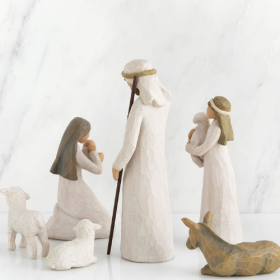 Krippenfiguren-Set 6-teilig "Heilige Familie" – Bild 2