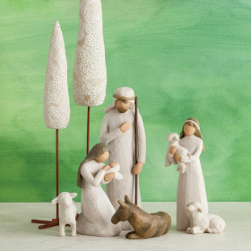 Krippenfiguren-Set 6-teilig "Heilige Familie" – Bild 5