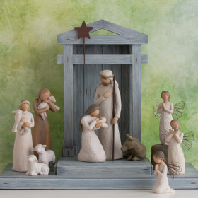 Krippenfiguren-Set 6-teilig "Heilige Familie" – Bild 6